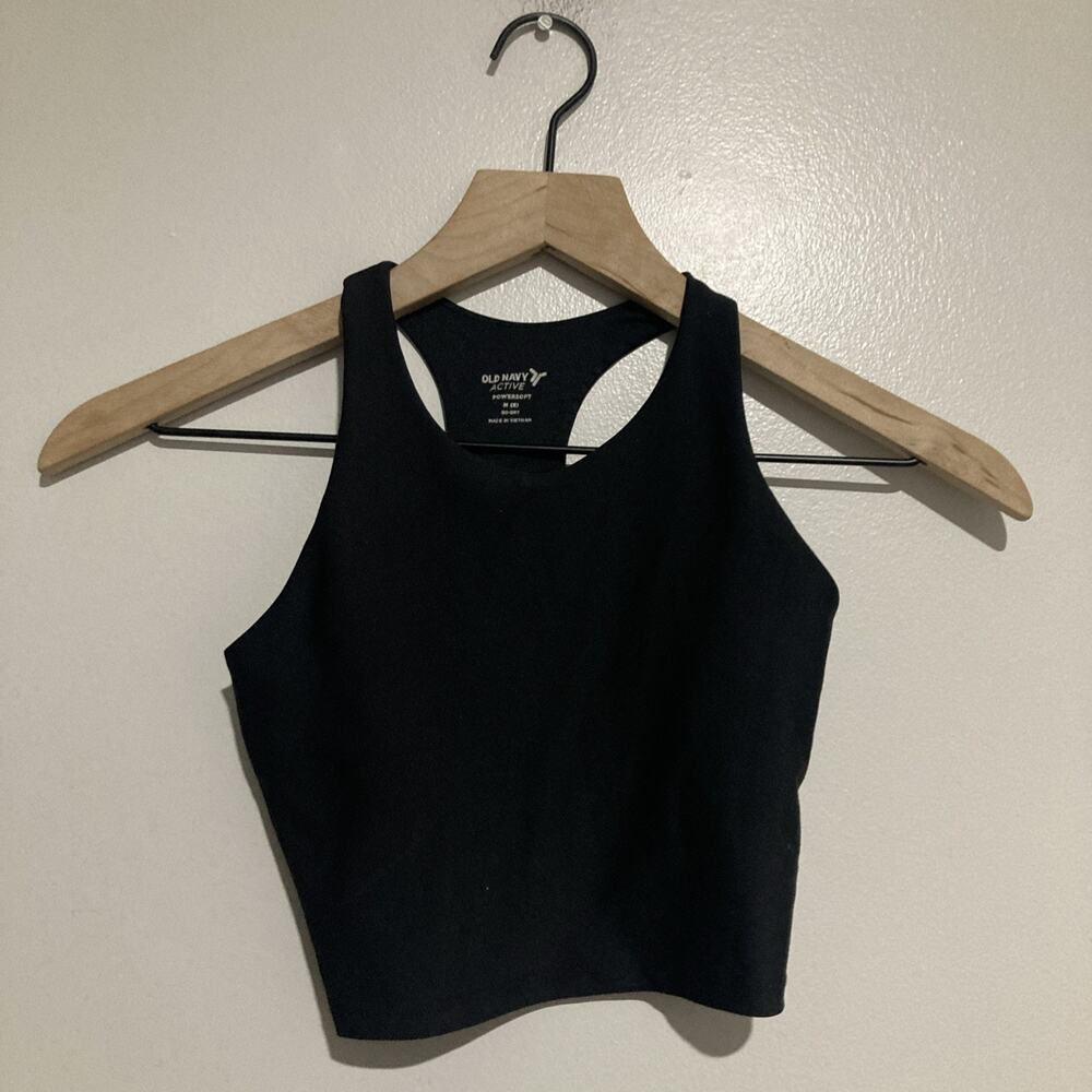 Old Navy Active Girls Sports Bra Black Size M (8) Training Athleisure Powersoft